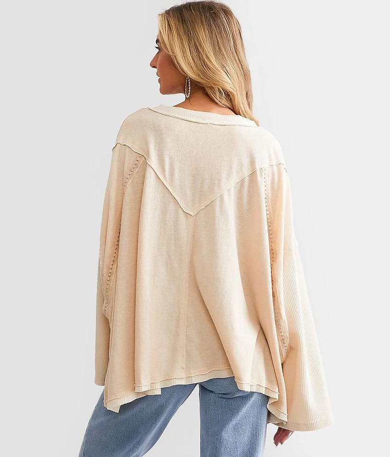 Pieced Dolman Henley