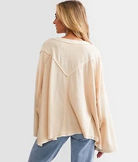 Pieced Dolman Henley
