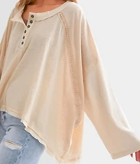 Pieced Dolman Henley