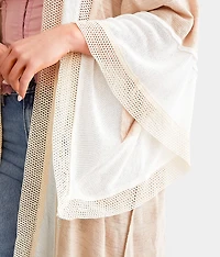 Mixed Media Oversized Cardigan