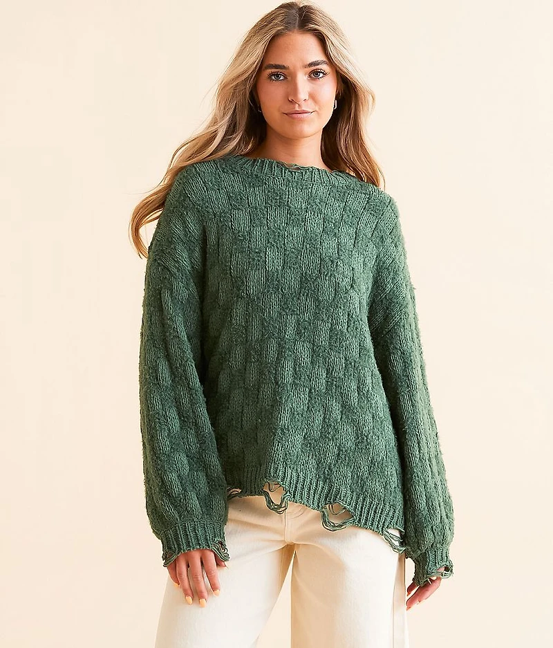 Destructed Chenille Sweater