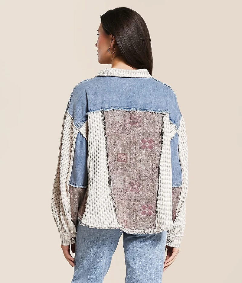 Pieced Denim Jacket