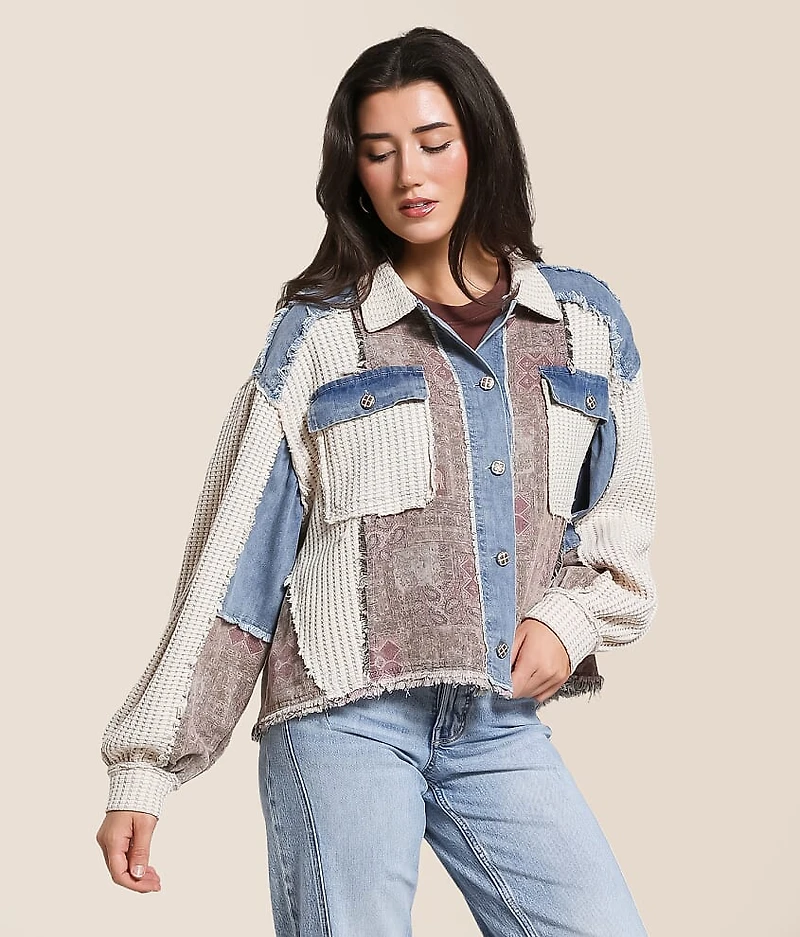 Pieced Denim Jacket