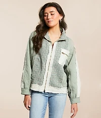 Pieced Floral Quilted Jacket