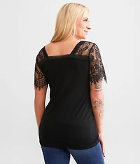 Lace Trim Top