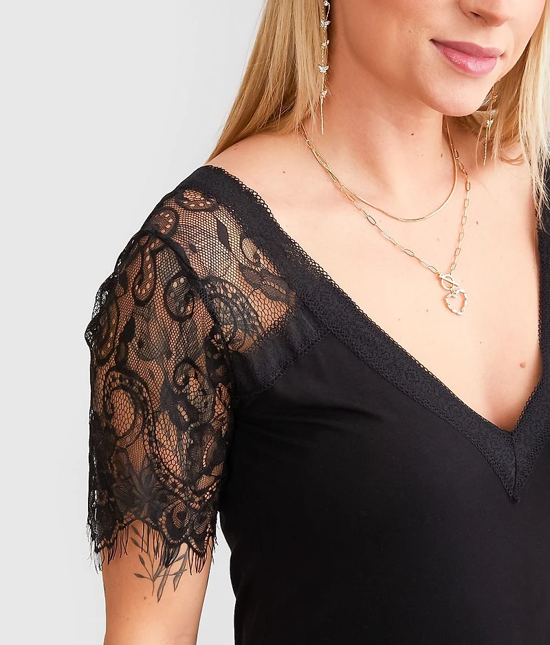 Lace Trim Top
