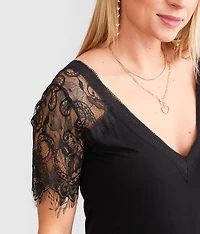 Lace Trim Top