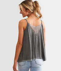 Lace Inset Tank Top