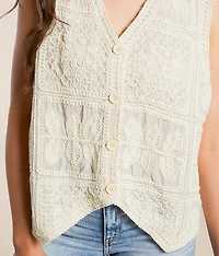 Crochet Oversized Vest - One Size