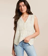 Crochet Oversized Vest - One Size