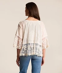 Embroidered Kimono - One Size