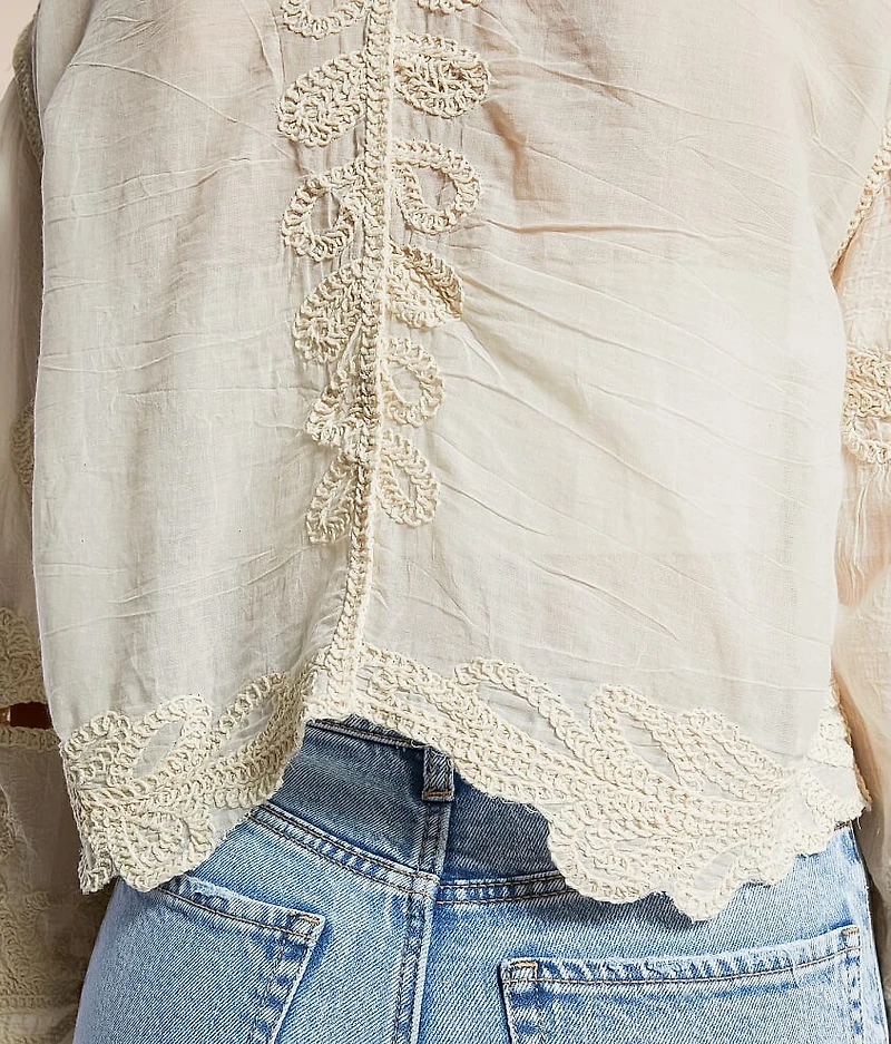 Crochet Cropped Top - One Size