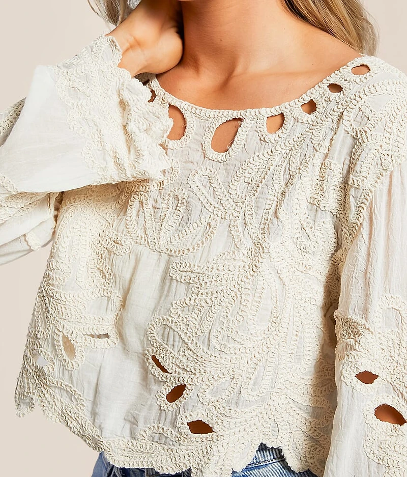 Crochet Cropped Top - One Size