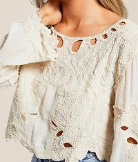Crochet Cropped Top - One Size