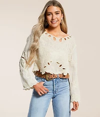 Crochet Cropped Top - One Size