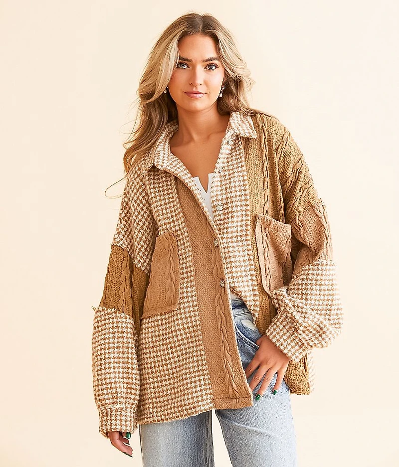 Pieced Gingham Jacket