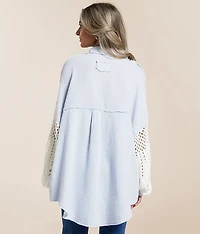 Raw Edge Textured Shirt