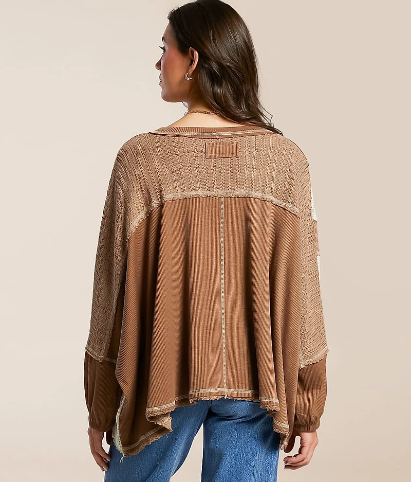 Pieced Crochet Dolman Top