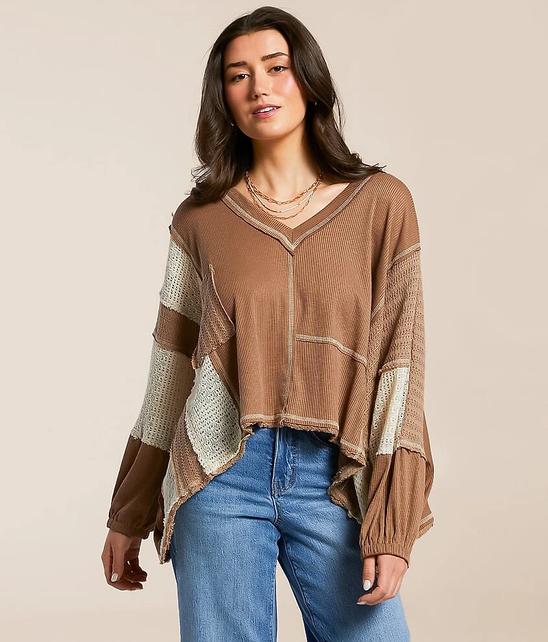 Pieced Crochet Dolman Top