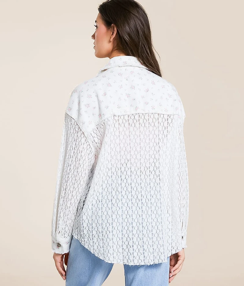 Floral Lace Shacket