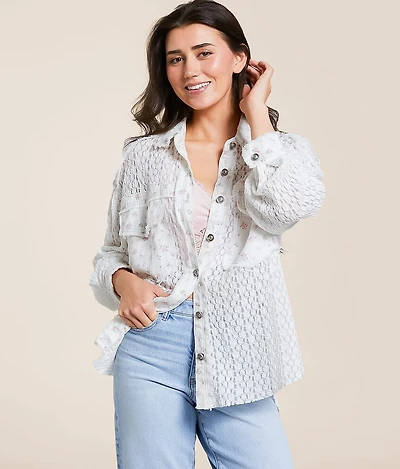 Floral Lace Shacket
