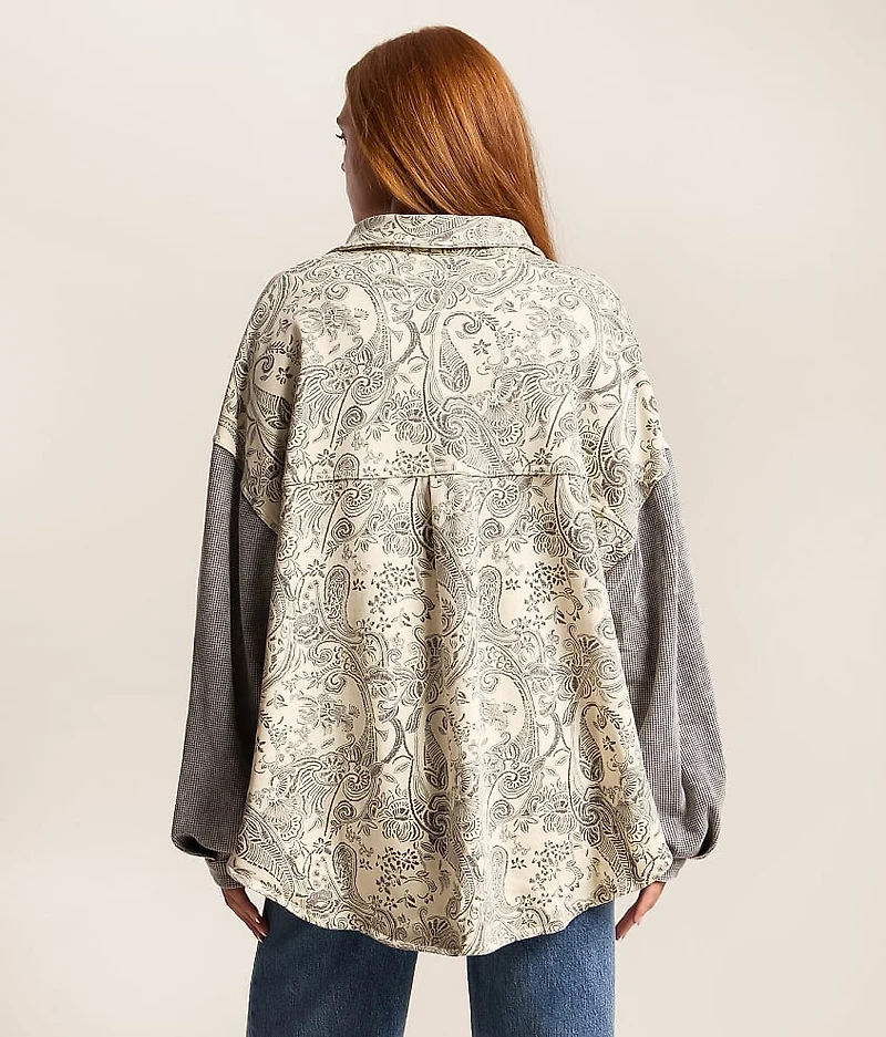 Washed Paisley Shacket