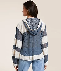 Crochet Hooded Jacket