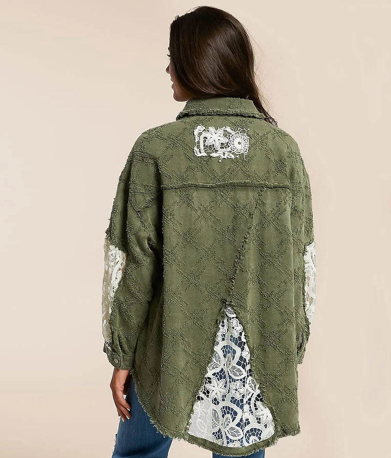 Pieced Crochet Shirt