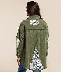 Pieced Crochet Shirt