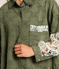 Pieced Crochet Shirt