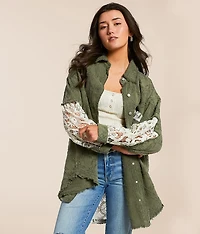 Pieced Crochet Shirt