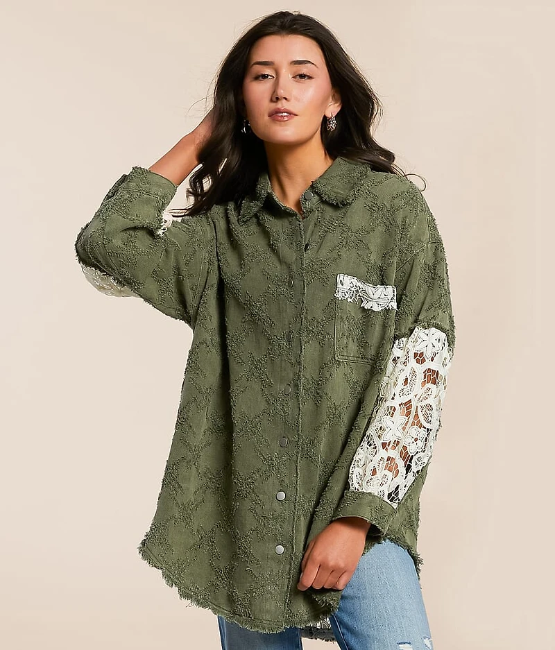 Pieced Crochet Shirt