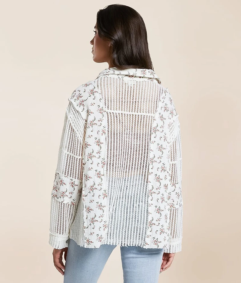 Floral Crochet Shirt