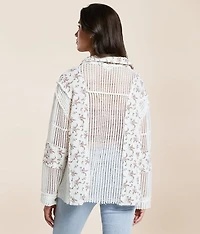 Floral Crochet Shirt