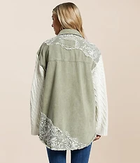 Washed Denim Oversized Jacket