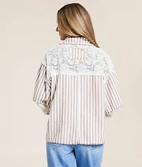 Floral Striped Shirt