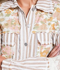 Floral Striped Shirt