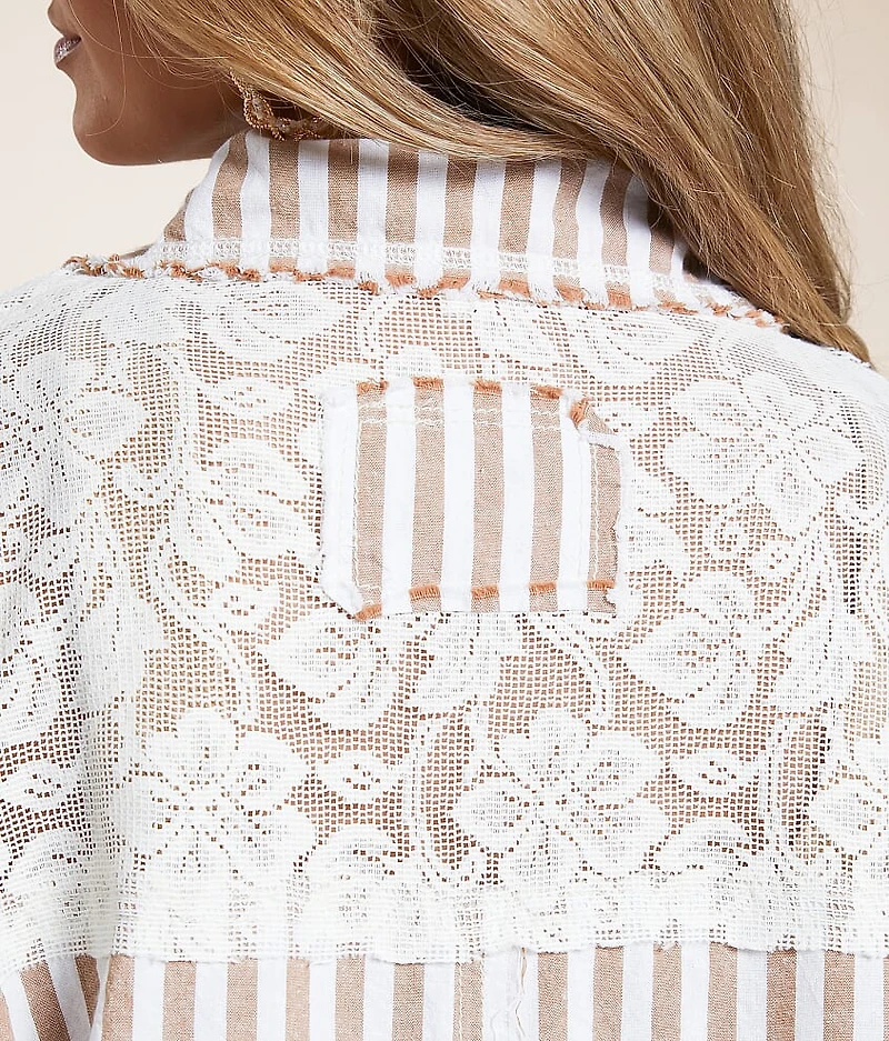 Floral Striped Shirt