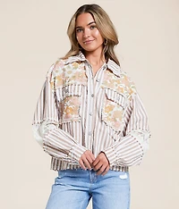 Floral Striped Shirt