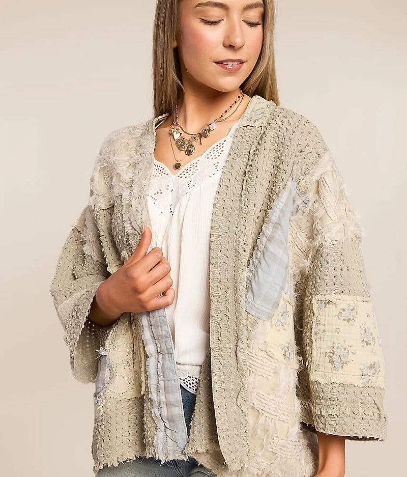 Patchwork Cardigan Sweater