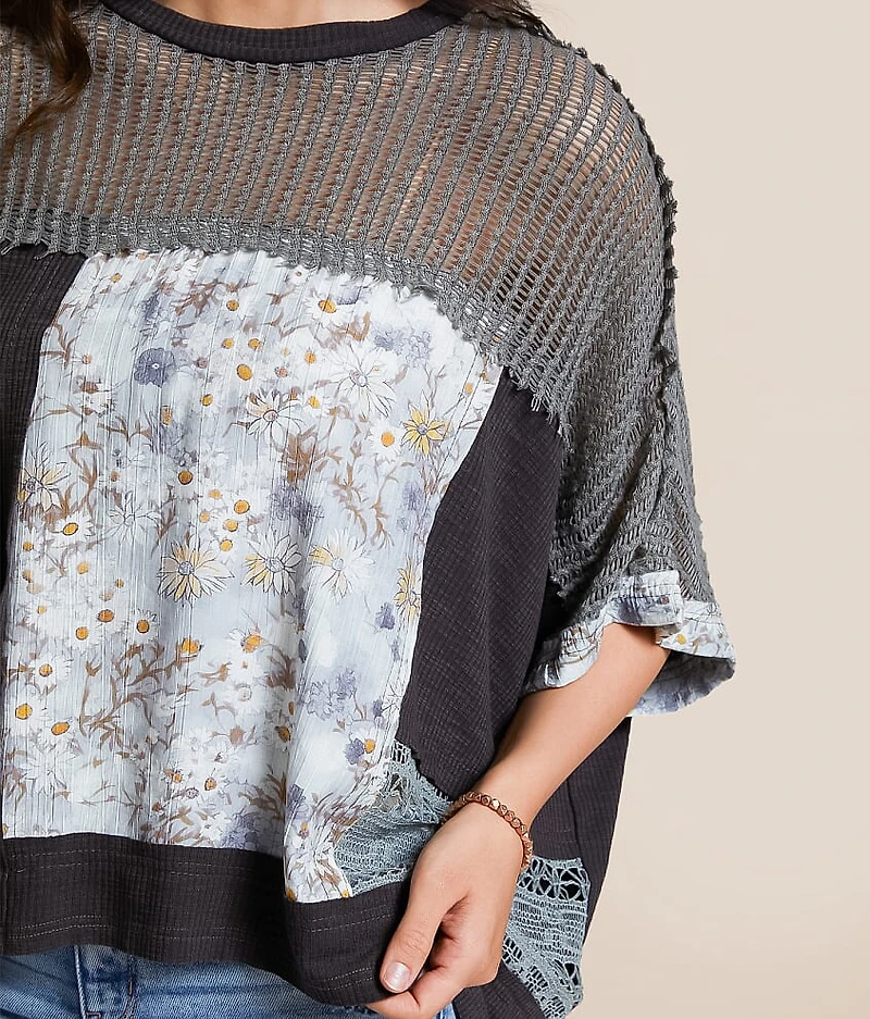 Pieced Floral Top