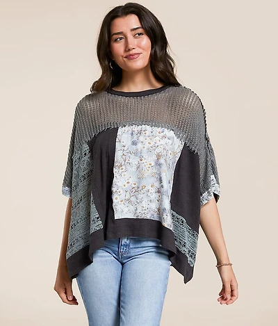 Pieced Floral Top