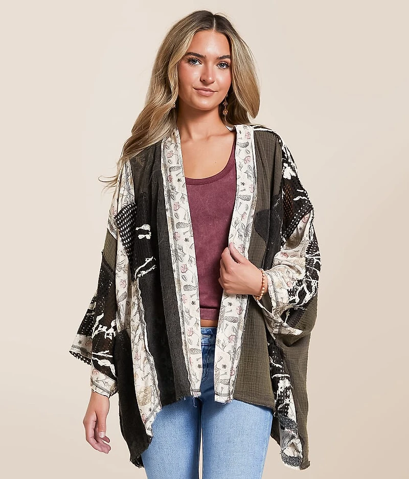 Pieced Floral Kimono