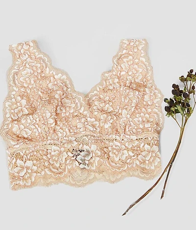 Full Coverage Eyelash Lace Bralette