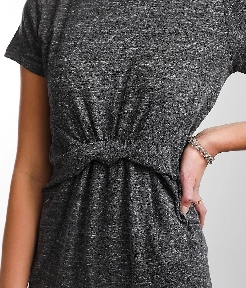 Twisted Front T-Shirt Dress