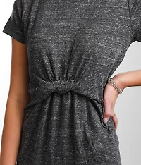 Twisted Front T-Shirt Dress