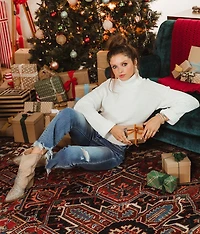 Turtleneck Cropped Sweater