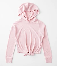 Girls - Poof Brushed Thermal Hoodie