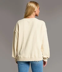 Raw Edge Pullover