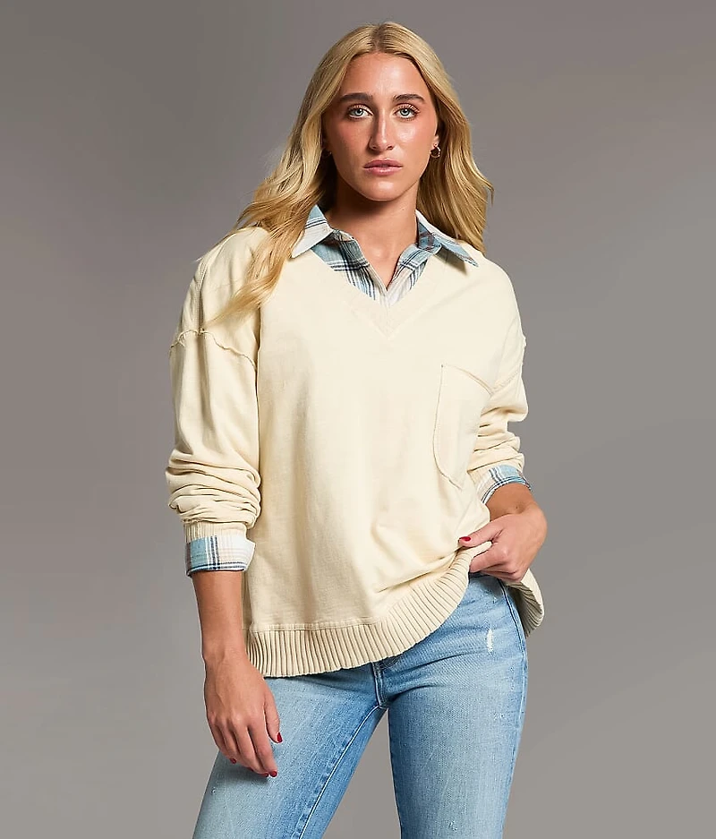 Raw Edge Pullover